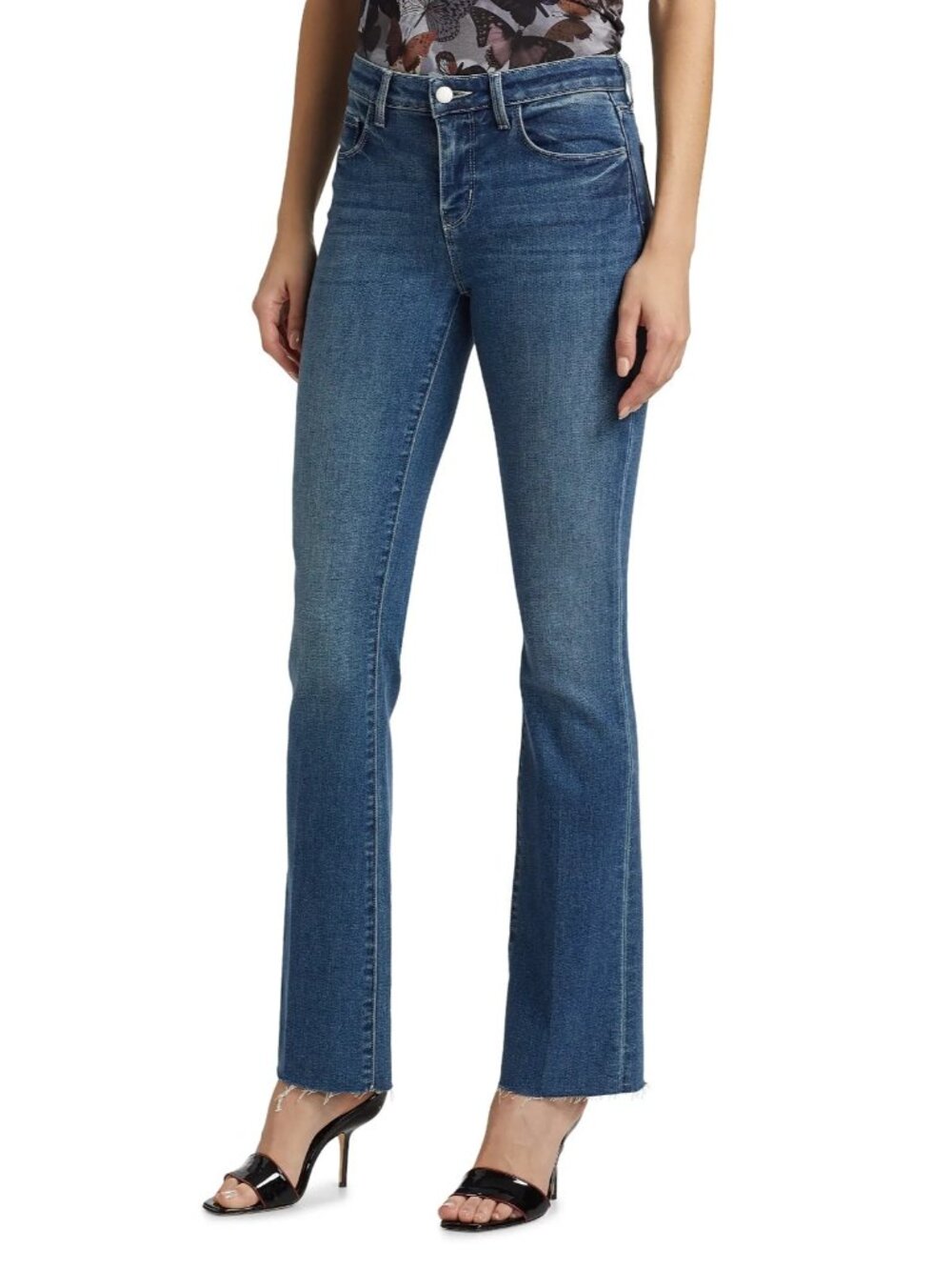 NWT L'Agence Sneeki in Stanton Low Rise Straight Stretch Jeans 25 $265